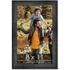 PosterPalooza | 8x11 Wide Barnwood Picture Frame, UV Acrylic, 6 Finishes - Grey, Brown, White, and Black - 2 of 4