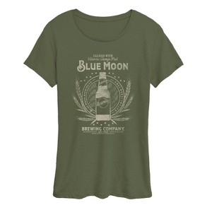 Women's - Blue Moon - Artfully Crafted Short Sleeve Graphic T-Shirt - 1 of 3