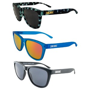 3 Pairs of Epoch Eyewear Vibe Sunglasses with Flash Mirror, Smoke Lenses - 1 of 4