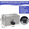 Heavy Duty Stainless Steel Wall Mount Soap Dispenser, 1100ml Commercial Grade with Anti-Leak Pump for Bathroom - 3 of 4