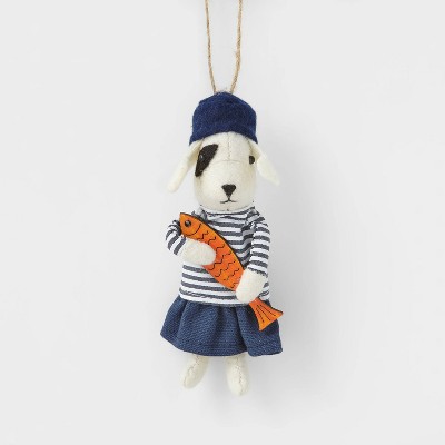 Felt Sailor Dog with Fish Christmas Tree Ornament - Wondershop™