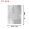 Unique Bargains Women's Porable Nail Art Tools Nail Polish Remover Foil Silver Tone 100pcs - 4 of 4