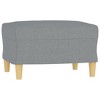 vidaXL Footstool Dark Gray 27.6 in.x21.7 in.x16.1 in. Microfiber Fabric - 2 of 4
