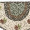 Earth Rugs Rustic Pinecone Entry Tread Rug – Hand-Stenciled Jute Slice, 18"x29" - 3 of 3