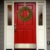 24" Prelit LED Battery Operated Dorchester Fir Wreath White Lights - National Tree Company - 2 of 4