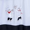 Kate Aurora Gourmet Pastry Chef Complete 5 Piece Cottage Kitchen Curtain Swag Valance & Tier Set - 2 of 3
