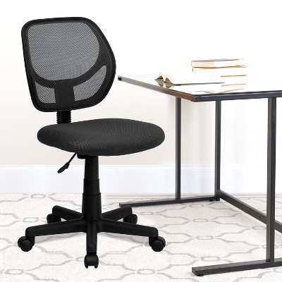 ErgoComfort 360 Swivel Mesh Task Chair with Lumbar Support, Gray and Black