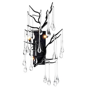 CWI Lighting Anita 3 Light Wall Sconce With Black Finish - 1 of 4