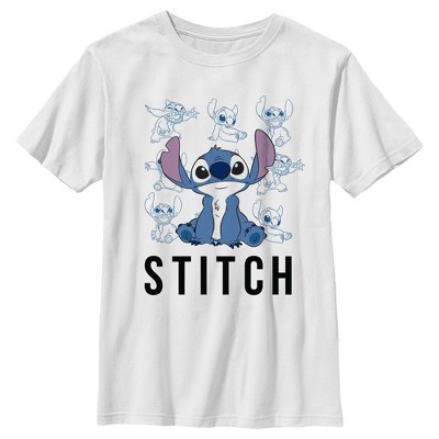 Disney Lilo and Stitch Cotton Fabric Multi Poses