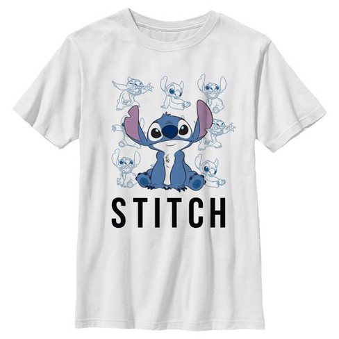 Boy's Lilo & Stitch Glasses Stitch Graphic Tee Royal Blue Large