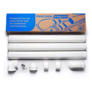 MrCool LineGuard 4.5" Line Set Cover Kit, Durable HVAC Line Protection, 12 Ft - 1 of 4