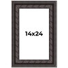 PosterPalooza | 3.5" Wide Ornate Black Picture Frame - UV Acrylic, Foam Board Backing, Hanging Hardware - 2 of 4
