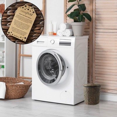 Espresso Water Hyacinth Woven Bathroom Trash Can with Lid