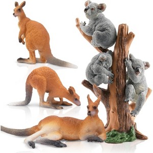6-Piece Realistic Bear Figurine Set - Forest Animal Family Toy for Kids Toddlers, Ideal Educational Birthday Gift - 1 of 4
