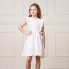 Hope & Henry Girls' Flutter Sleeve Smocked Flower Girl Dress, Toddler - 2 of 4
