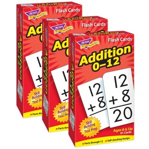 Trend Addition 0-12 Skill Drill Flash Cards, Pack of 3 - 1 of 1
