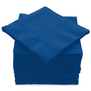 SparkSettings Beverage Napkins, 5” x 5” 2 Ply Paper Napkins, Pack of 100 - 1 of 4