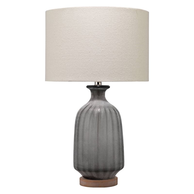 Frosted Glass Table Lamp with Shade Gray - Splendor Home, 1 of 6