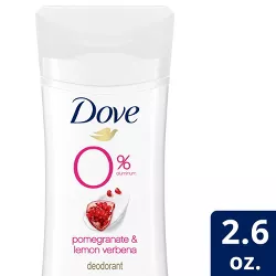 Dove Beauty 0% Aluminum Pomegranate & Lemon Verbena Deodorant Stick - 2.6oz