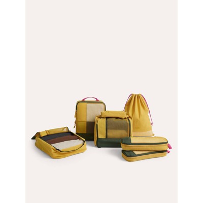 Bagsmart Faro 6pcs Packing Cubes Set - Yellow/Dark Moss Green : Target