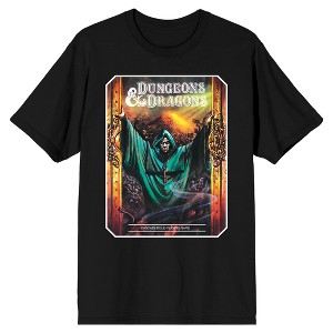 Dungeons & Dragons Wizard Escape Cover Art Men's Black T-shirt - 1 of 1