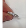 Pompeii3 1/2ct Vintage Three Stone Round Diamond Engagement Ring 14K White Gold - 3 of 4