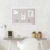 VEVOR 30"x20" White Cork Board with Linen Surface – Stylish Wall-Mounted Bulletin Board, Elegant & Functional Noticeboard - 2 of 4