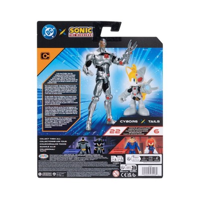 DC X Sonic the Hedgehog Tails and Cyborg Action Figure