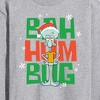 Men's - SpongeBob SquarePants - Squidward Bah Humbug Long Sleeve Graphic T-Shirt - 2 of 4