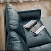 TYBOATLE 61" Faux Leather Loveseat Sofa, Mid-Century Modern Tufted Couch for Small Spaces, Comfy 2-Seater for Living Room, Bedroom, Office - 2 of 4