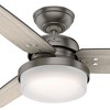 Hunter Fans 44" Sentinel Lighted Ceiling Fan Brushed Slate Finish with Integrated LED and Handheld Control - 4 of 4