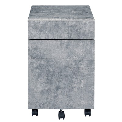Grungis Mobile File Cabinet with Wheels,Modern Vertical Office Cabinet with 3 Drawers,Printer Stand for Home,Office