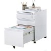 Acekool 3-Drawer Mobile File Cabinet - Locking Storage w/ Anti-Tip Wheels, Fits Letters/Legal/A4 Files, Under-Desk Organizer, Black - 2 of 4