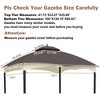 Gulches Allen Roth Heavy Duty 10x12 Gazebo Roof Cover with Air Vent - Replacement Top Only, Brown - 2 of 4