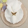 Saro Lifestyle Table Napkin Rings With Bunny Ears Design - 4 of 4