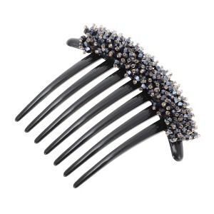Unique Bargains Women's Crystal Bud Side Comb 1 Pc - 1 of 4
