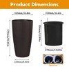 Kumasinova Set of 2 Faux Rattan Planters,Flower Plant Pots with Water Level Monitor Inner Bucket,Automatic Watering for Garden,Patio,Backyard - 3 of 4