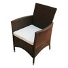 vidaXL Patio Chairs 2 pcs Poly Rattan Brown - 2 of 4
