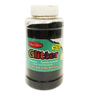 Charles Leonard Creative Arts Glitter, 16 oz. Bottle, Black (Pack of 2) - 1 of 1