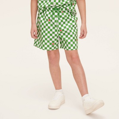Boys' Gingham Drawstring Shorts -  kate spade new york x Target Green/White