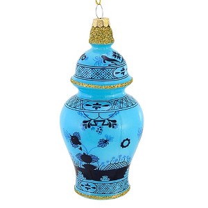 Cody Foster 4.5 Inch Gilded Urn Christmas Tree Ornament , Christmas Decor Glittered Luxury Urn (1PC) - 1 of 4