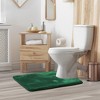 Hearth & Harbor Bathroom Rugs, Ultra Soft Velvet Memory Foam Bath Mats with PVC Backing - 2 of 4