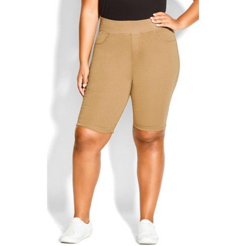 Plus size outlet pull on shorts