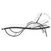 vidaXL 3-Piece Sunlounger Set - Features 2 Poly Rattan Sunloungers and 1 Table - Black with Cream White Cushions - Waterproof and Weather-Resistant - 3 of 4
