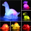 6-Pack Light-Up Dinosaur Bath Toys, Floating Glow Set for Bathtub and Pool Play - 2 of 4