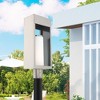 Livex Lighting Bleecker 1 - Light Post Light in  Brushed Nickel - 4 of 4