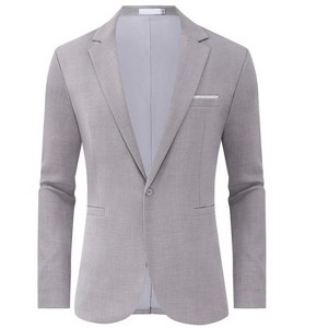 Coolmee Mens Blazers Slim Fit Business Casual Sport Coat One Button Travel Blazer Lightweight Suit Jacket with Pockets - 1 of 4