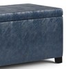 Sapphtopaz 35.6" Storage Bench Ottoman with Storage Rectangle Storage Ottoman Entryway Bench for Bedroom, Living Room - 2 of 4
