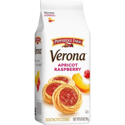 Pepperidge Farm Verona Apricot Raspberry Thumbprint Cookies - 6.75oz