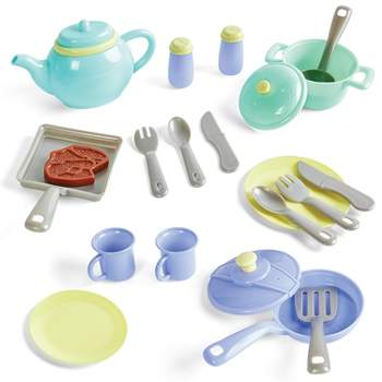 Kidoozie Just Imagine Classy Kitchen Playset, Includes 22 Kitchen Accessories, For Ages 2+